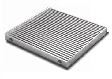 A close mesh platform and walking grating on the white background.