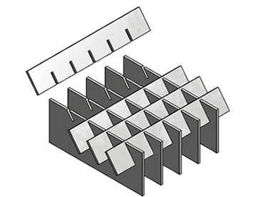 A model of louver grating.